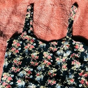 Forever 21 floral  crop top